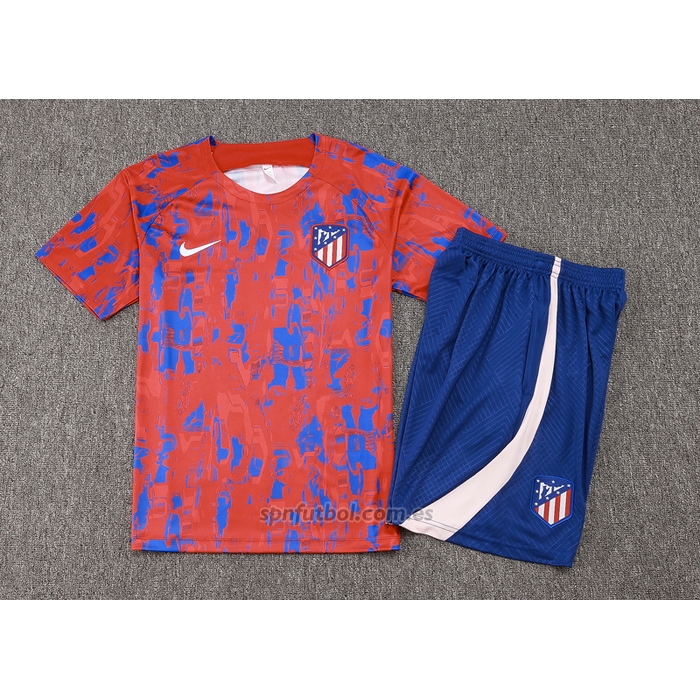 Chandal del Atletico Madrid Manga Corta 2023-2024 Rojo - Pantalon Corto